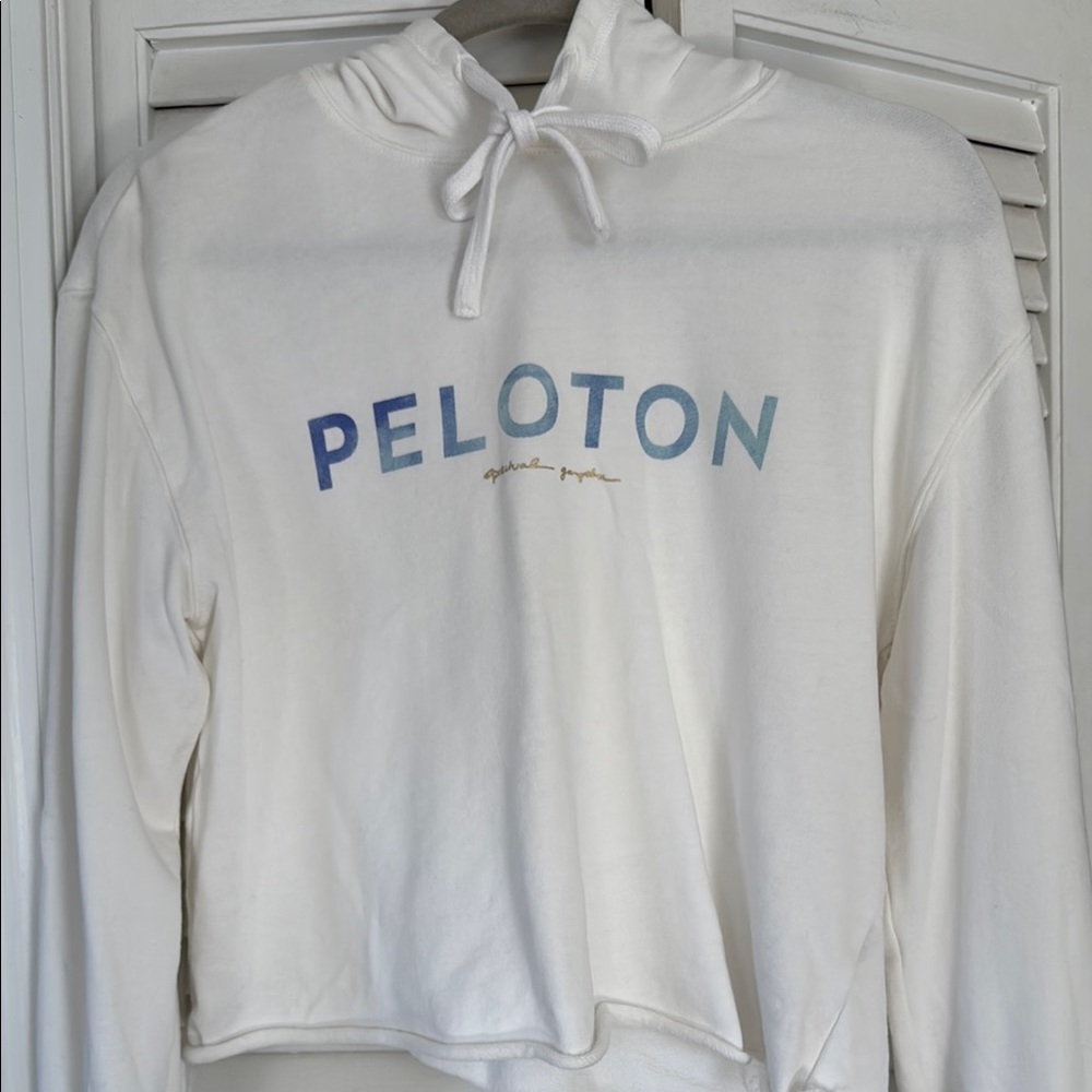 Peloton White Hoodie